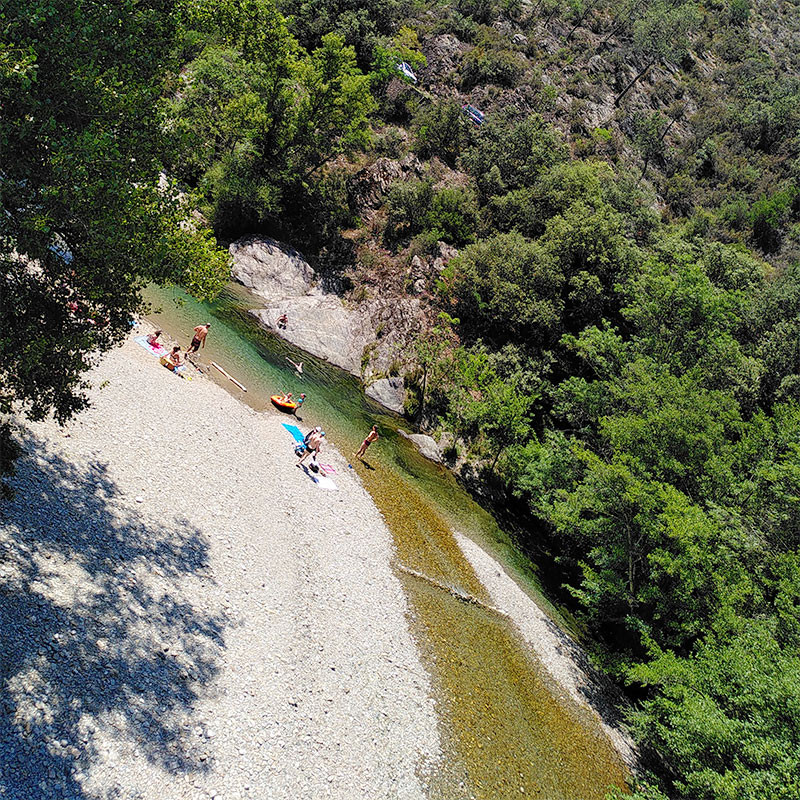 Baignade dans la Cèze