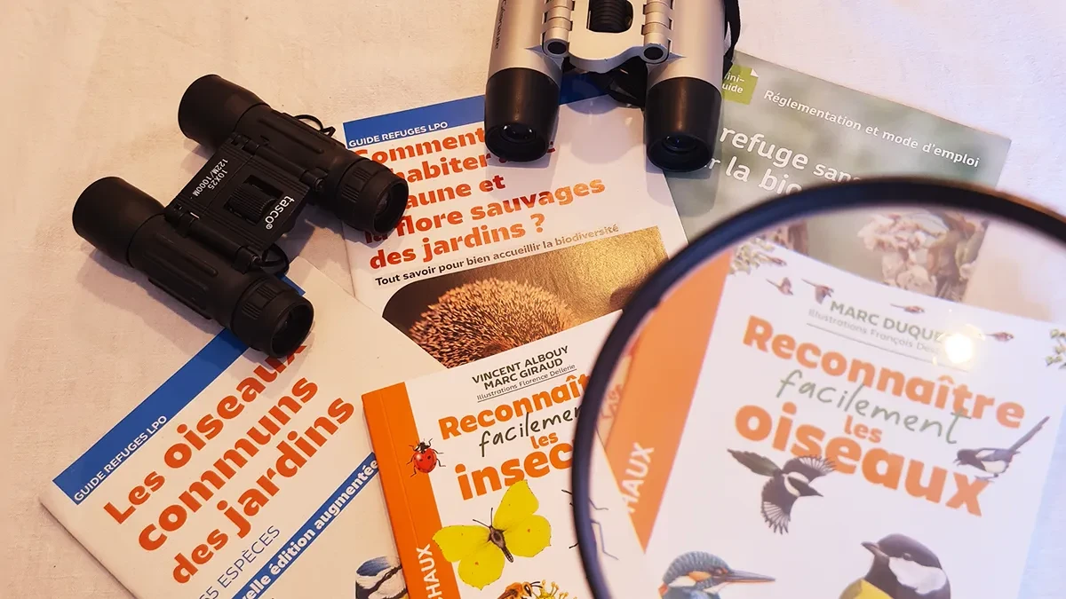 Kit obervation nature, mis à disposition aux gîtes gratuitement et sur demande